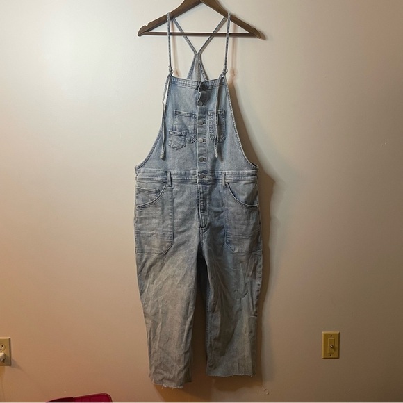 Pilcro Painter Denim Overalls Anthropologie XL - Picture 4 of 11